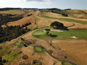 Kauri Cliffs 3rd Aerial Side